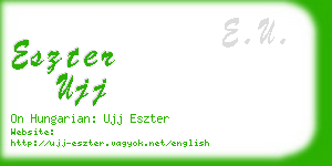 eszter ujj business card